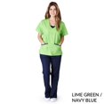 thumbnail image 1 of NATURAL UNIFORMS WOMENS CONTRAST COLOR SCRUB SET SIX COLOR COMBINATIONS, 1 of 1