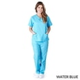 thumbnail image 1 of NATURAL UNIFORMS WOMENS CONTRAST SCALLOP SCRUB SET, 1 of 1