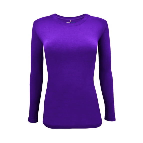 NATURAL UNIFORMS WOMENS LONG SLEEVE TEE SHIRT AND UNDERSCRUB