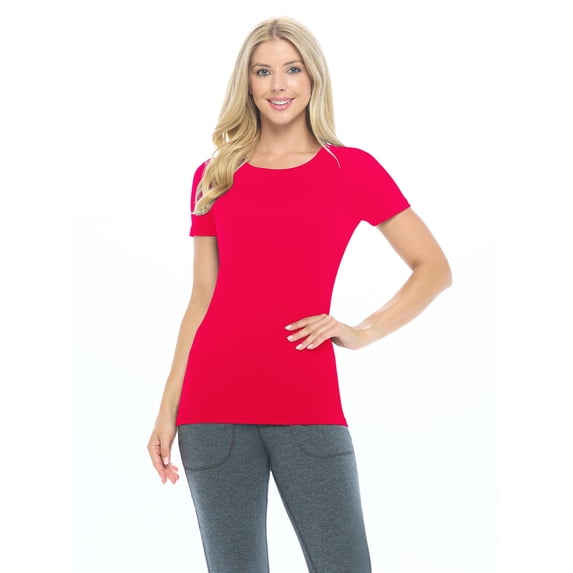 NATURAL UNIFORMS WOMENS SHORT SLEEVE T SHIRT EXTRA SOFT SUMMER TEES