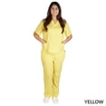 thumbnail image 1 of NATURAL UNIFORMS WOMENS SOLID V-NECK SCRUB SET FREE SHIPPING, 1 of 1