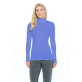 thumbnail image 1 of NATURAL UNIFORMS Women's Long Sleeve Turtle-Neck T-Shirt Under Scrub (Ceil Blue, X-Large), 1 of 1