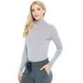 thumbnail image 1 of NATURAL UNIFORMS Women's Long Sleeve Turtle-Neck T-Shirt Under Scrub (Grey, Medium), 1 of 1