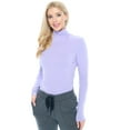 thumbnail image 1 of NATURAL UNIFORMS Women's Long Sleeve Turtle-Neck T-Shirt Under Scrub (Lavender, X-Small), 1 of 1