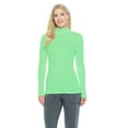 thumbnail image 1 of NATURAL UNIFORMS Women's Long Sleeve Turtle-Neck T-Shirt Under Scrub (Light Green, Medium), 1 of 1