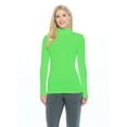 thumbnail image 1 of NATURAL UNIFORMS Women's Long Sleeve Turtle-Neck T-Shirt Under Scrub (Lime Green, XX-Large), 1 of 1