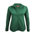 thumbnail image 1 of NATURAL UNIFORMS Women's Ultra Soft Front Zip Warm-Up Scrub Jacket 5200 (Hunter Green, X-Large), 1 of 6