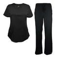 thumbnail image 1 of NATURAL UNIFORMS Womens STRETCH SCRUB SET With V-NECK TOP, 1 of 6