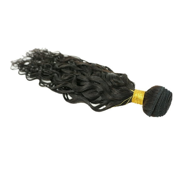NATURAL WAVE Peruvian Virgin REMY Hair Can be Dyed ABSORBS Color Easily Tangle Free Hair Weave Extension WEFT TRACK Natural Black Color ONE PC 100g 10"