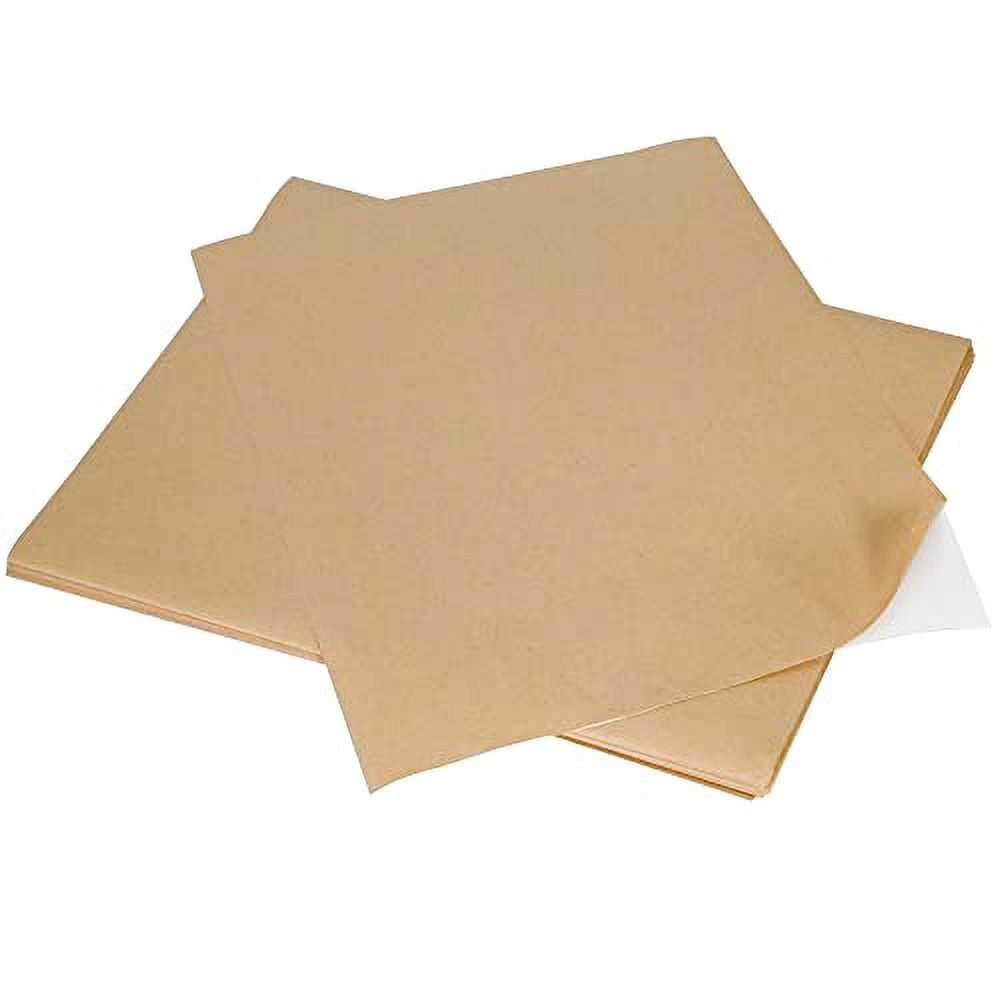 NATURALABEL 50 Full Sheets Sticky Printable Brown Kraft Paper Sticker