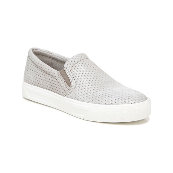 NATURALIZER Womens Gray Non-Slip Perforated Cushioned Aileen Round Toe Platform Slip On Leather Sneakers Shoes 10 M
