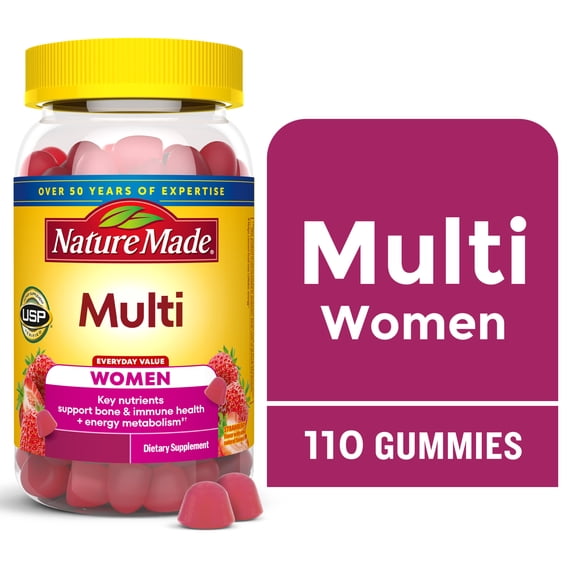 Nature Made Multivitamin For Women Gummies, Women's Multivitamin, 110 Count