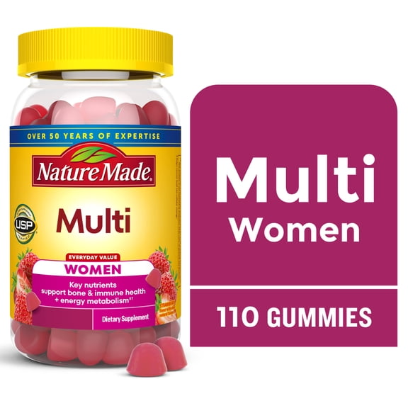 Nature Made Multivitamin For Women Gummies, Women's Multivitamin, 110 Count