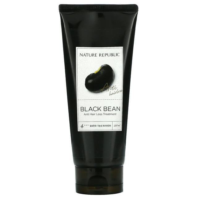 NATURE REPUBLIC Black Bean Anti Hair Loss Treatment for Anti-dandruff 6.76 fl.oz.(200ml)