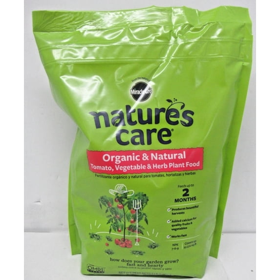 Miracle-Gro Natures Care Organic & Natural Tomato, Vegie & Herb Plant Food 3lbs