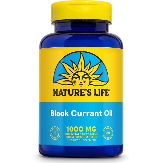 NATURE'S LIFE Black Currant Seed Oil 1000mg Black Currant Oil
