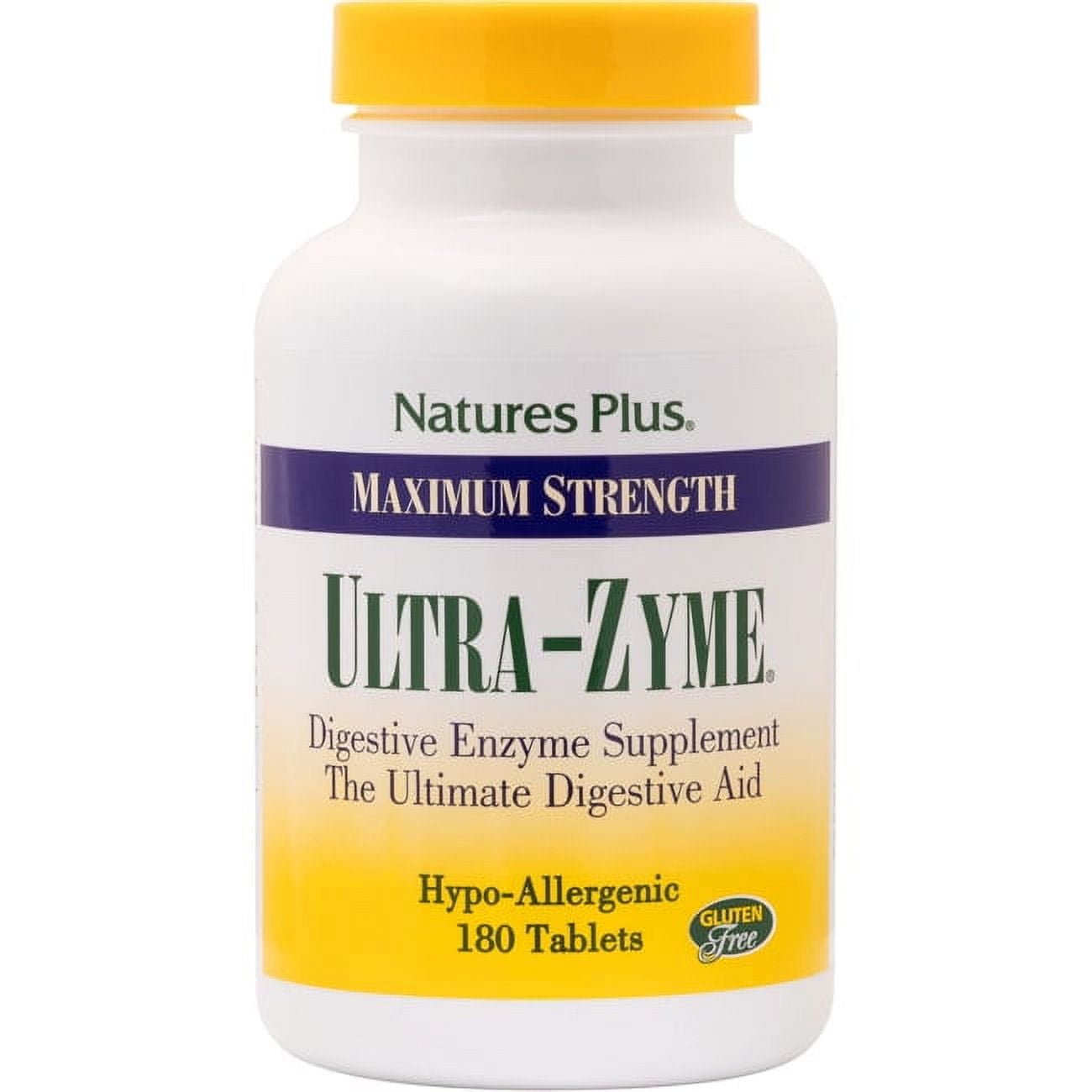 Nature's Plus Ultra-Zyme Hypoallergenic Enzyme Ultimate Digestive Aid ...