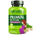 thumbnail image 1 of NATURELO Prenatal Multivitamin with Gentle Chelated Iron, Methyl Folate, Plant Calcium & Choline - Vegan, Vegetarian - Non-GMO - Gluten Free - 180 Capsules - 2 Month Supply, 1 of 9