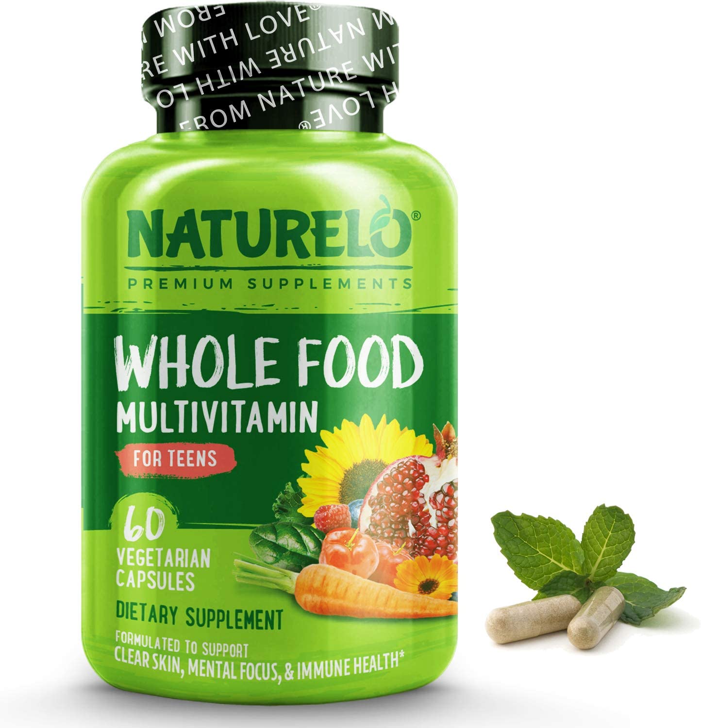 Whole Food Multivitamin for Men Natural Multi Vitamins, Minerals