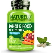 NATURELO Whole Food Multivitamin for Teenage Boys - Vegan - 60 Capsules