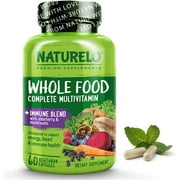 NATURELO Whole Food Multivitamin with Immune Support - 60 Vegan Capsules