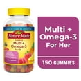thumbnail image 1 of Nature Made Womens Multivitamin + Omega-3 Gummies for Daily Nutritional Support, 150 Ct, 1 of 9