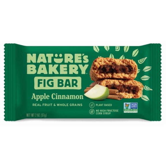 NATURES BAKERY, BAR FIG WW APPLE CINNAMON, 2 oz, (Pack of 12)