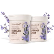 NatureWell Lavender Relax & Recover Moisturizing Body Cream, Pack of 2 16 Oz Each