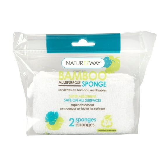 Bamboo Cleaning Sponges & Scrubbing Pads | for Cafeterias & Clinics