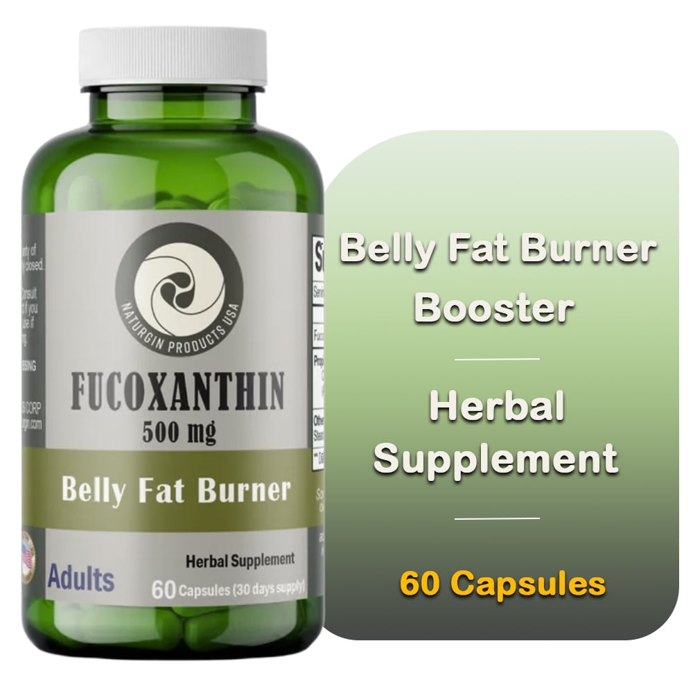 NATURGIN Fucoxanthin 10 VeggieBelly Fat Burner Booster, Powerful