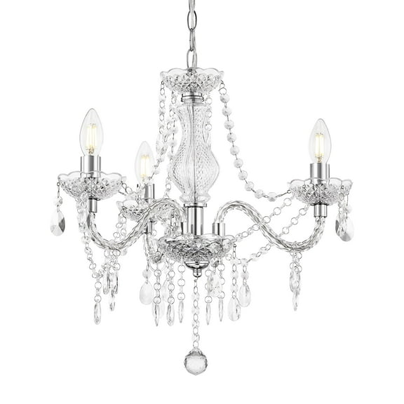 NATYSEAN Chandeliers for Dining Room, 3-Light Modern Crystal Ceiling Light, farmhouse chandelier Adjustable Hanging Lamp for Bedroom Hallway Kitchen Dining Room Foyer