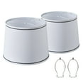 thumbnail image 1 of NATYSWAN Lamp Shades Set of 2, Drum Lampshades, Lampshade 10 Inches Height, Lampshades for Table Lamp, Floor Lamp, Pendant Light, Lamp Shade Harp Holder Included, 1 of 8