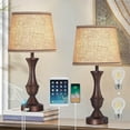 thumbnail image 1 of NATYSWAN Table Lamps for Bedrooms Set of 2, Touch Bedside Lamps with USB Charging Ports, 3-Way Dimmable Nightstand Lamp, Bulbs Included, 1 of 9