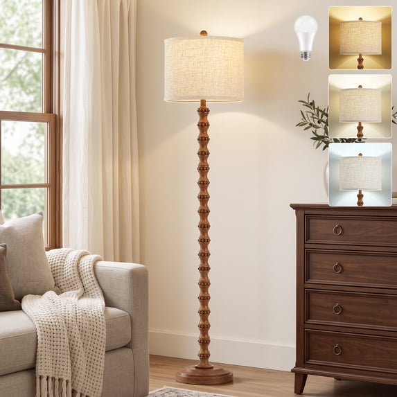 NATYSWAN Torchiere Floor Lamp for Living Room, LED Standing Reading ...
