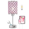 thumbnail image 1 of NATYSWAN Touch Crystal Table Lamp, 3-Way Dimmable Nightstand Lamp with USB Ports,Modern Bedside Lamp for Bedroom, Living Room, 1 of 1