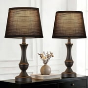 NATYSWAN Table Lamp Set of 2, 19" Mordern Bedside Lamps for Living Room & Bedroom, Desk Lamps for Nightstand, Office, Study(Bulb not Included)