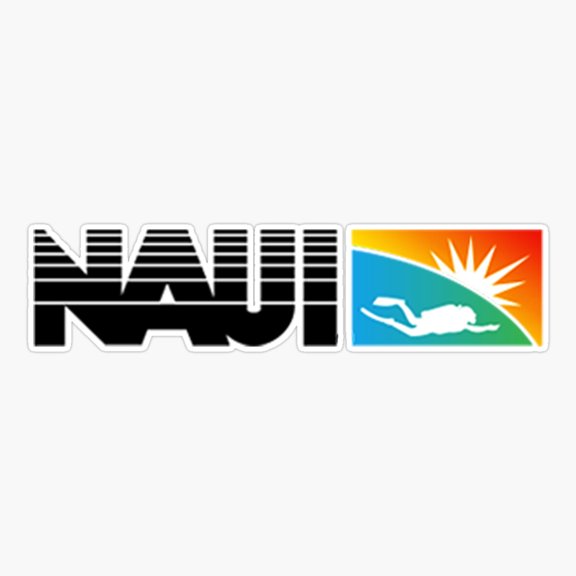 NAUI Diving Logo Inspired Design Sticker