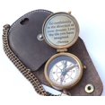 thumbnail image 1 of Regal Nauticaz Compass with Stamped Leather Case, Brown, 1 Count, 1 Pack, 1 of 3