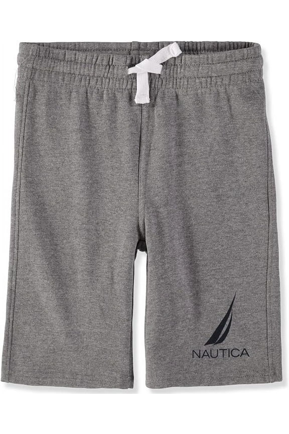 BOYS SHORTS - SOLID GREY SZ XLARGE 18 20 - PULL ON ATHLETIC FLEECE