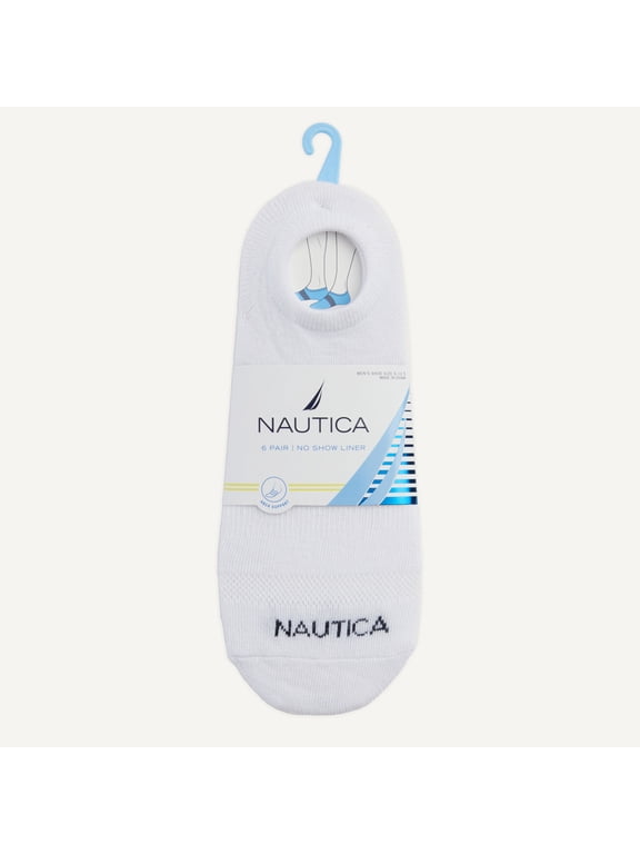 Men's 6 PAIR NO SHOW LINER SOCKS "DRI-MOTION"