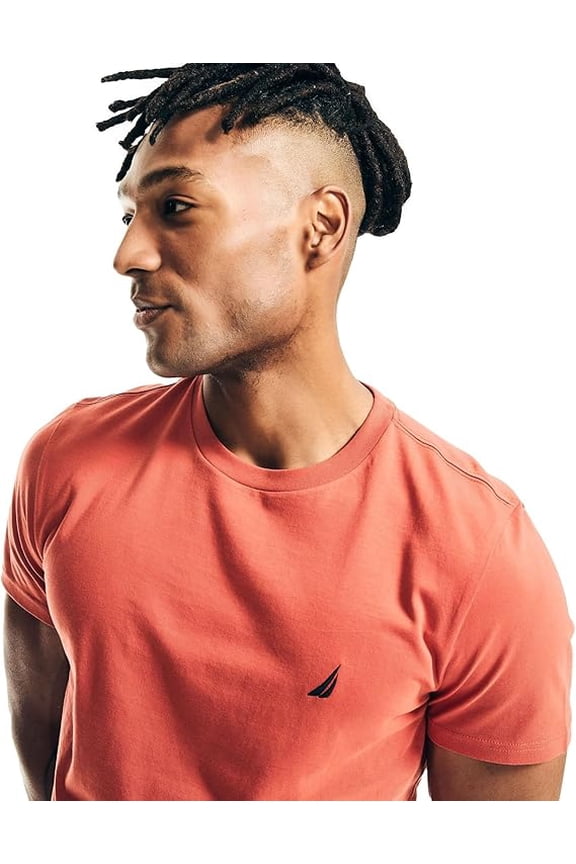 Men's J-Class Solid Crewneck T-Shirt, Cayenne, L