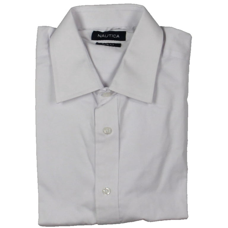 Nautica white sales dress shirt