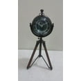 thumbnail image 1 of NAUTICAL MARITIME ~ BLACK FINISH CLOCK WITH TRIPOD DESKTOP ~ TABLE CLOCK DECOR, 1 of 3