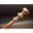 thumbnail image 1 of NAUTICALMARTUS Antique Style Brass Wood Victorian Walking Stick Cane Spiral Vintage Carved 37", 1 of 4