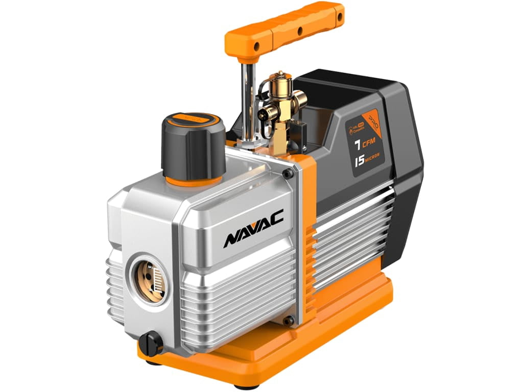 NAVAC NP7DP2 - Vacuum Pump, 7 CFM, 15 Micron (A2L, R32 Compatible)
