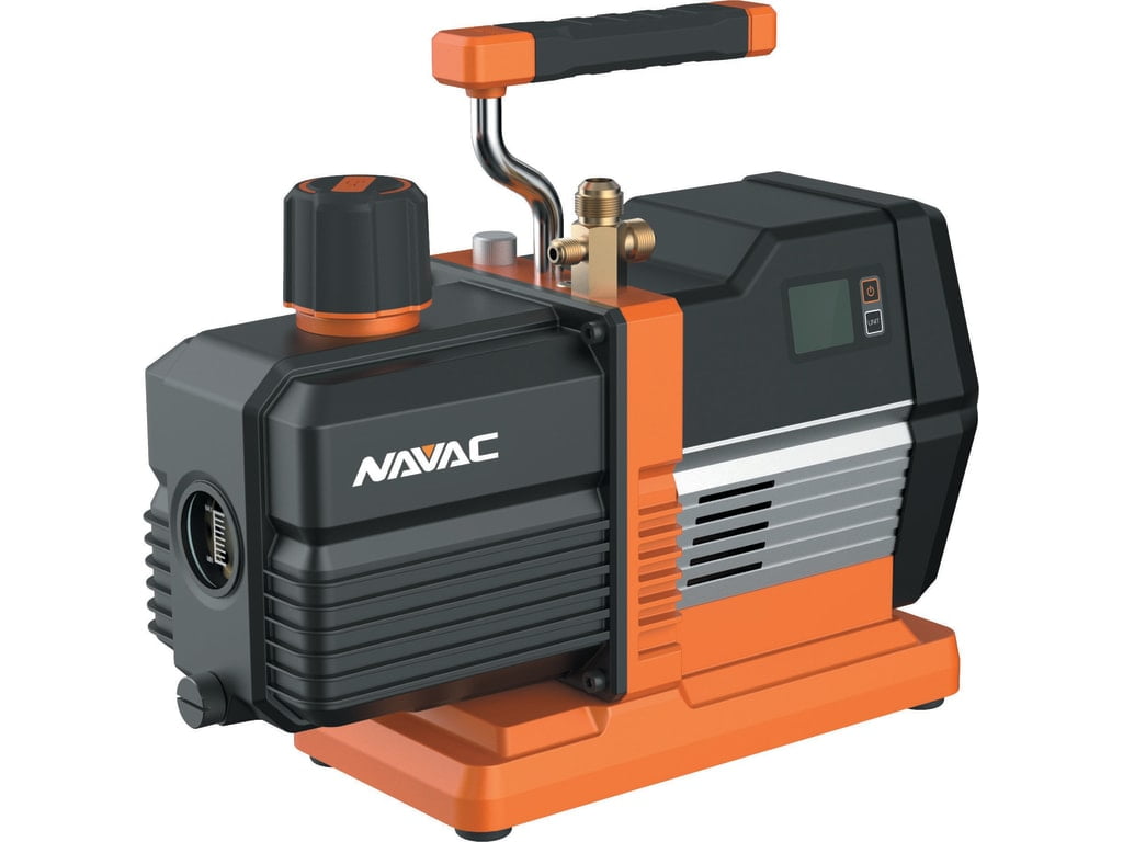 NAVAC NRP6Di - Smart Vacuum Pump, 6 CFM with Built-In Digital Vacuum Gauge