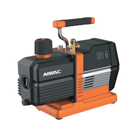 NAVAC NRP6Di - Smart Vacuum Pump, 6 CFM with Built-In Digital Vacuum Gauge