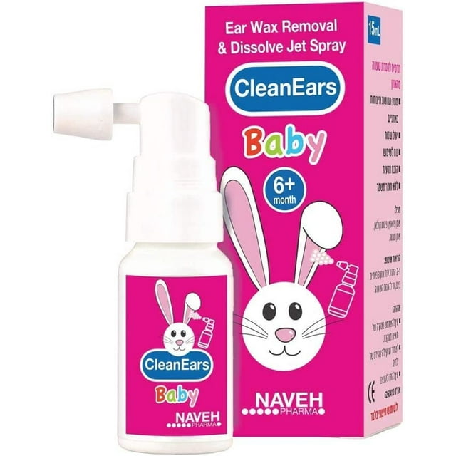 NAVEH PHARMA CleanEars Baby Ear Wax Removal Spray Earwax Cleaner Kit