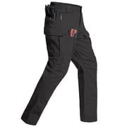 NAVEKULL Cotton Stretch Rip Stop Cargo Pants Water-resistant Lightweight Durable Hiking Outdoor Work Pants with 8 Pockets