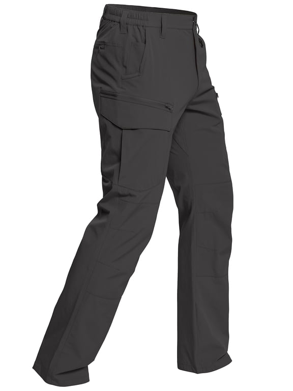 Men's Stretch Quick Dry Hiking Cargo Pants Flex Water Resistant Lightweight Outdoor Durable Fishing Work Pants With 9 Pockets UPF 50+